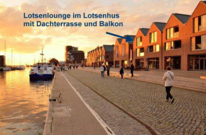 Lotsenlounge mit Meerblick, Balkon & Parkplatz - ABC238, Wismar